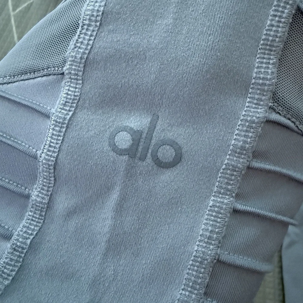 Alo‎ Yoga Light Gray Moto Leggings Size S